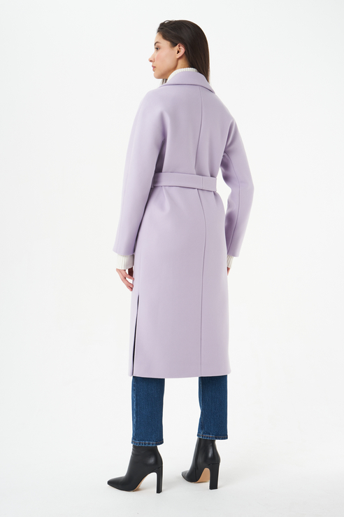 Пальто женское Ennergiia En_W64051 фиолетовое 42 RU