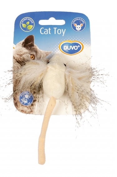 Мягкая игрушка для кошек Duvo+ текстиль, бежевый, 10 см, 1 шт