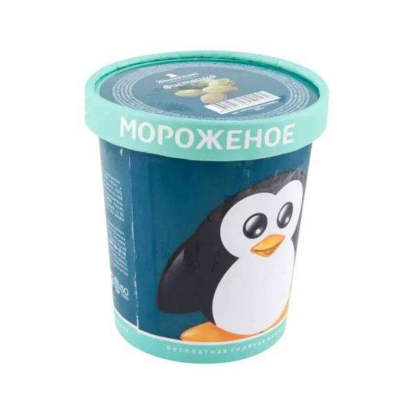 Мороженое пломбир 33 Пингвина Фисташка 15% БЗМЖ 330 г