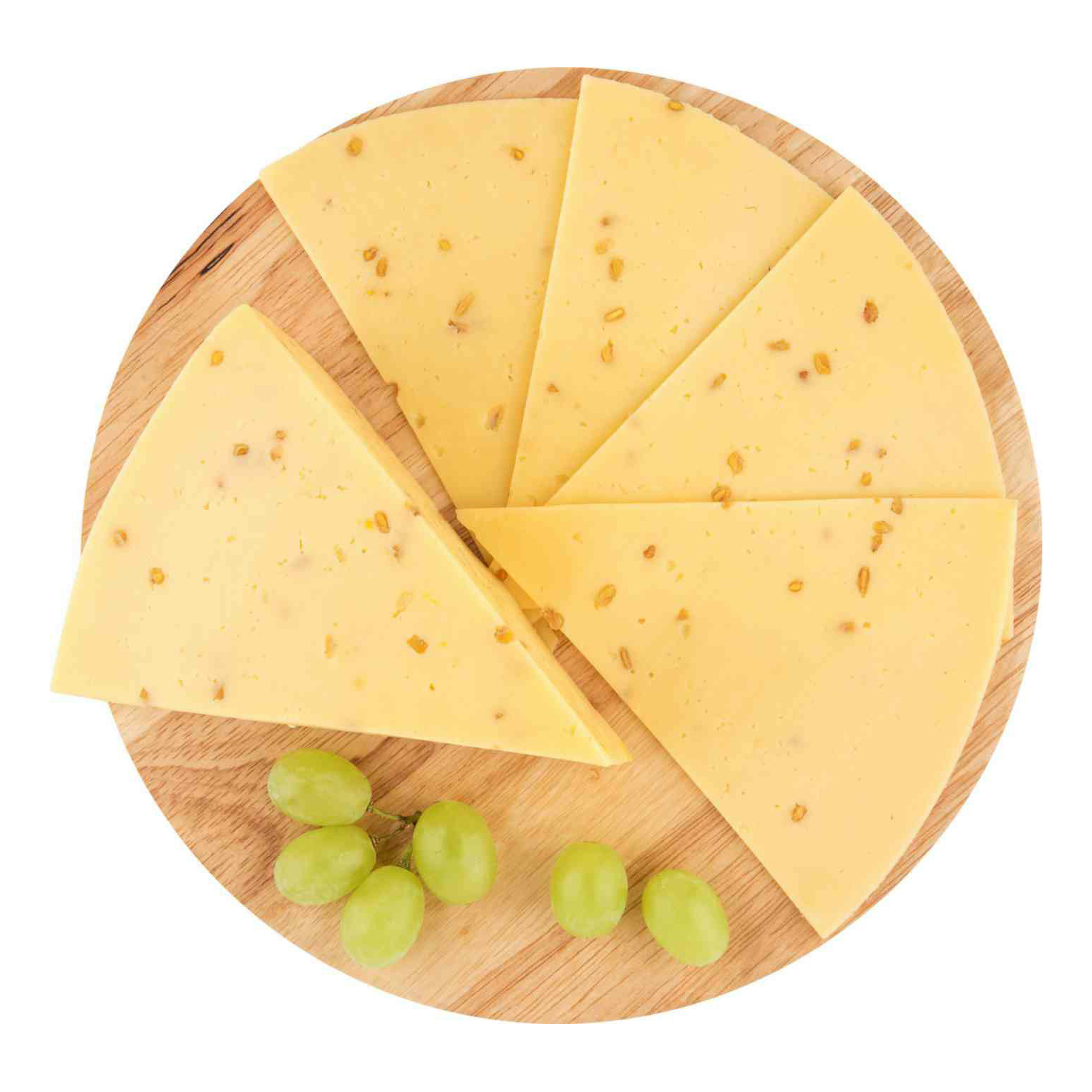 Сыр полутвердый Кобринские сыры Арамель с пажитником 50% +-380 г