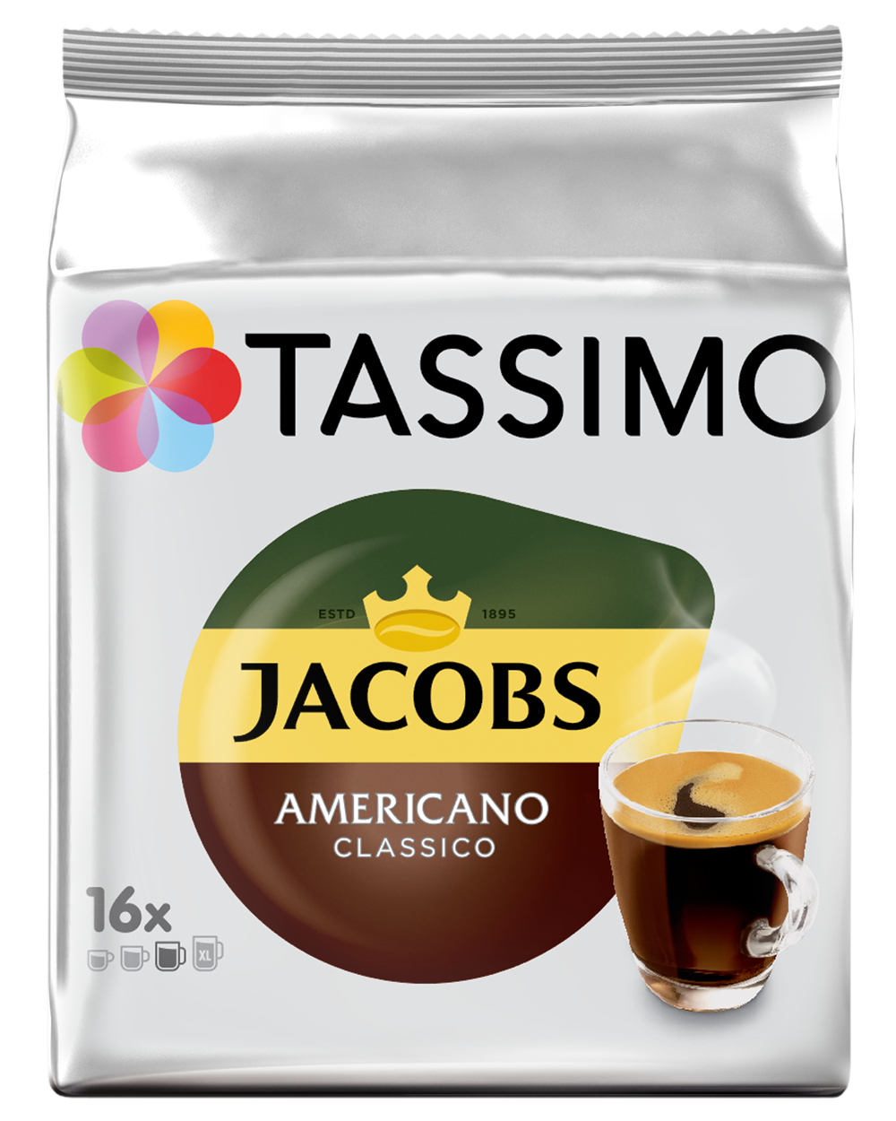 Купить кофе в капсулах Jacobs Tassimo Americano Т-диски, 16 шт., цены на Мегамаркет | Артикул: 100046929607