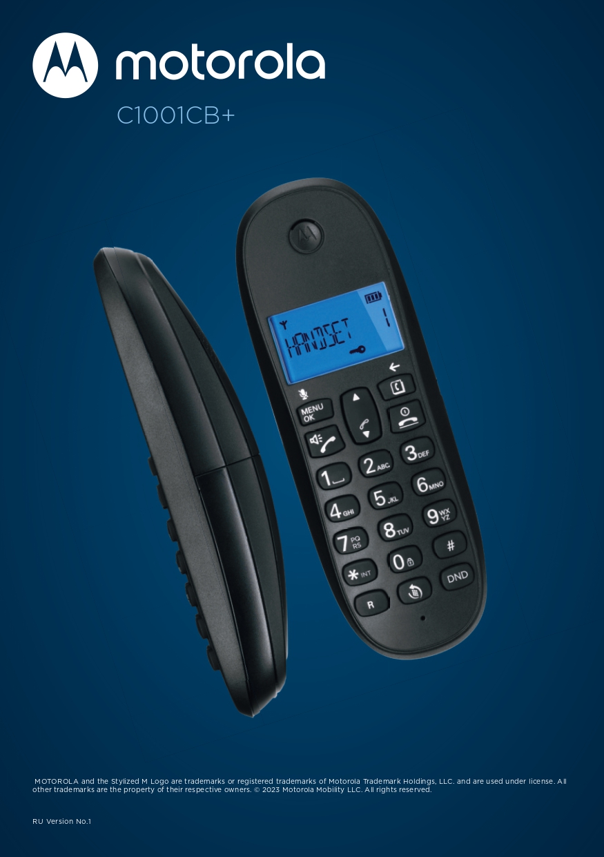 Радиотелефон DECT MOTOROLA C1001LB+ (цвет черный), купить в Москве, цены в  интернет-магазинах на Мегамаркет