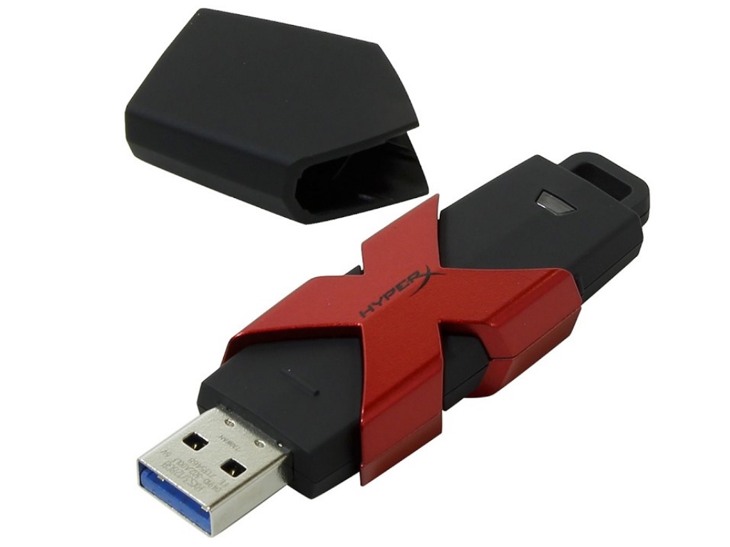 Usb flash карта kingston hxs3 256gb черно красный