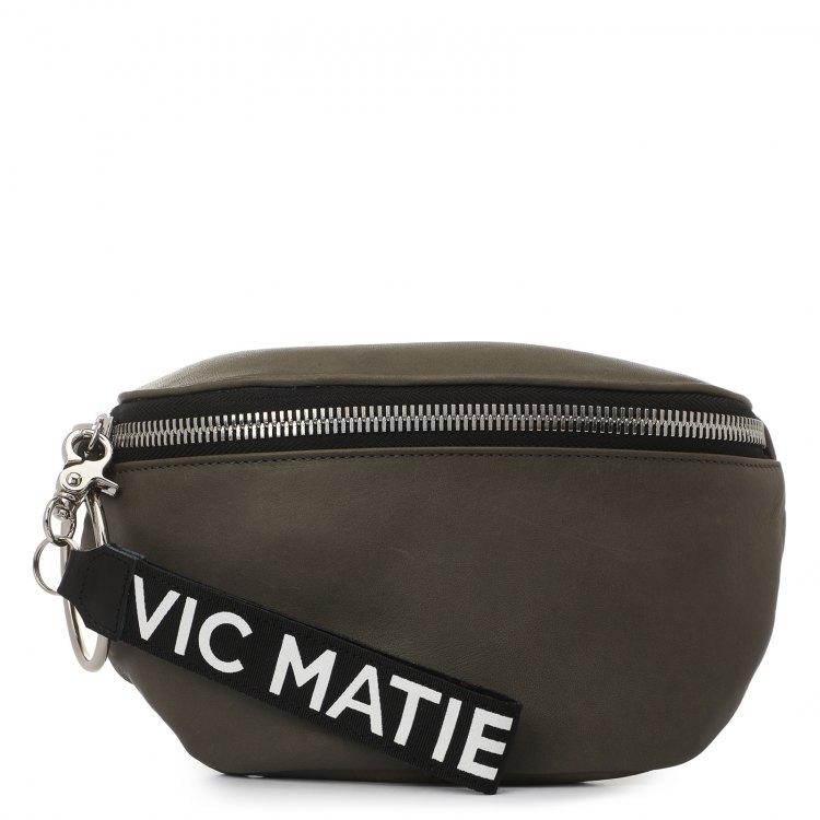 Поясная сумка женская Vic Matie 1U0744T серо-зеленая