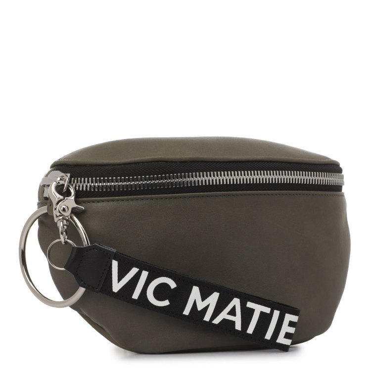 Поясная сумка женская Vic Matie 1U0744T серо-зеленая