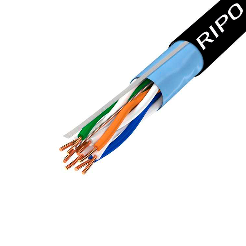 Кабель витая пара RIPO FTP4 CAT5E 24AWG Cu outdoor (50м) 001-122014/50 купить в интернет-магазине, цены на Мегамаркет