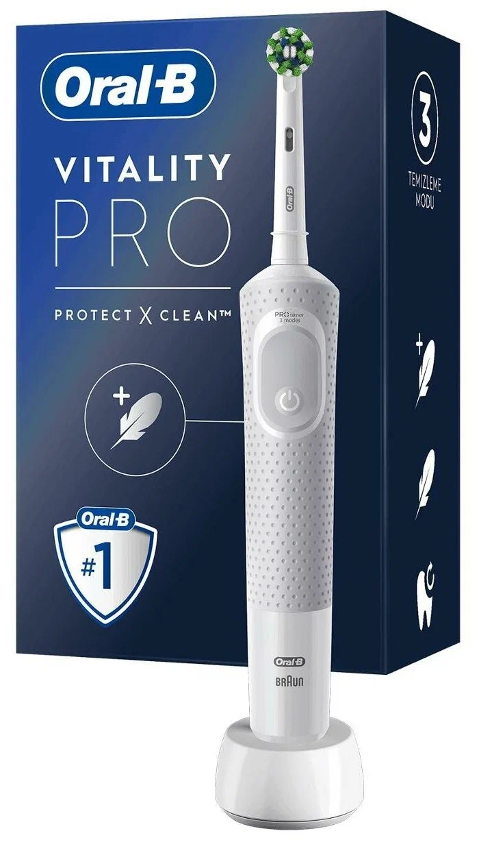 Электрическая зубная щетка Oral-B Vitality Pro Protect X Clean White ...