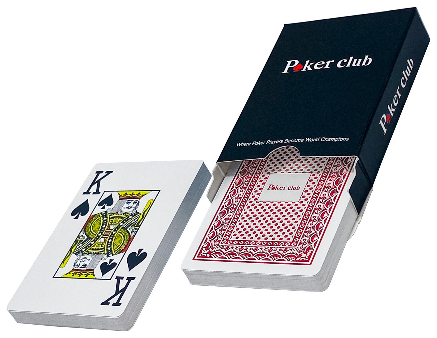 Купить карты игральные Poker club, красная рубашка, пластиковые, цены на  Мегамаркет | Артикул: 600003515808