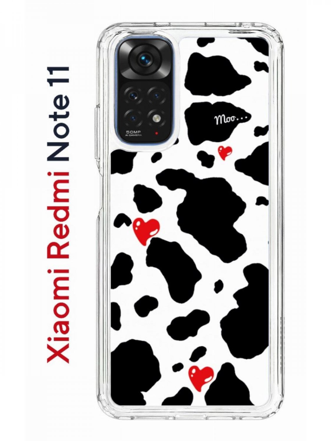 Чехол на Xiaomi Redmi Note 11/11S Kruche Print Корова,противоударный бампер  с принтом, купить в Москве, цены в интернет-магазинах на Мегамаркет