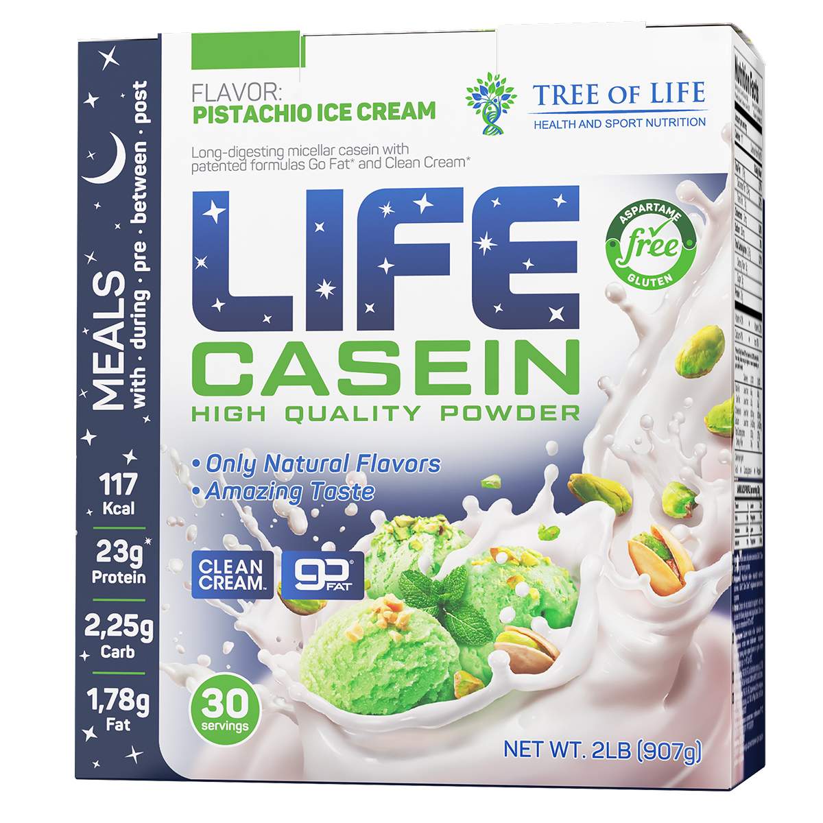 Протеин казеиновый Tree of Life Life Casein фисташковое мороженое 30 порций  – купить в Москве, цены в интернет-магазинах на Мегамаркет