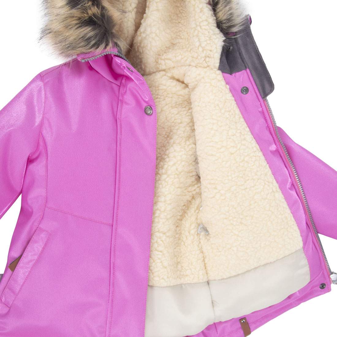 Куртка-парка для девочек MARTA Kerry цв.розовая фуксия р.128