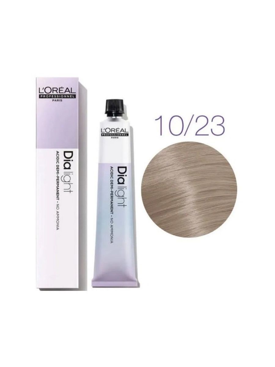 L oreal dia light краска. 10.23 Диа Лайт. Dialight Loreal 10.23. L'Oreal Professionnel dia Light. L'Oreal dia Light 10 палитра.