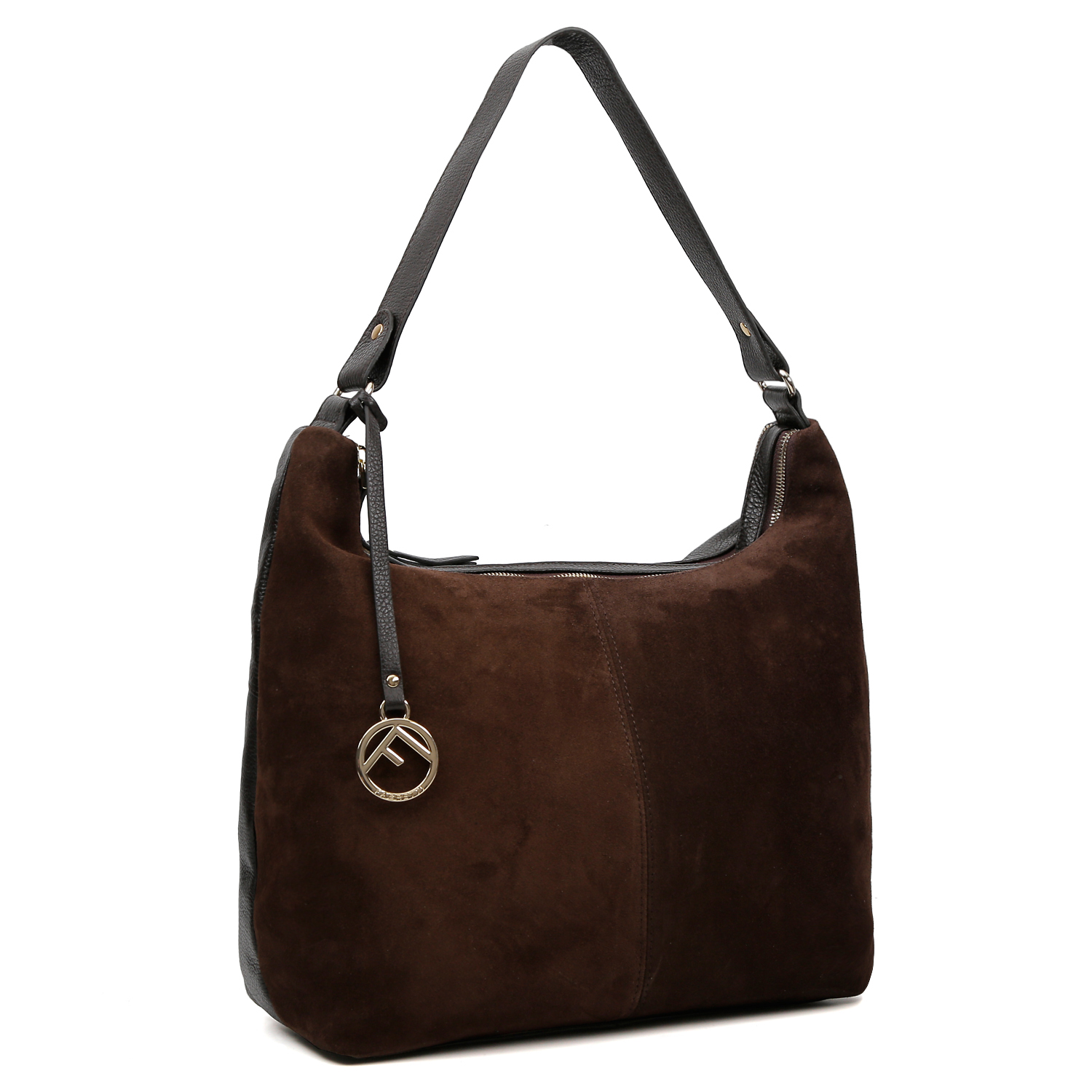 Комплект (брелок+сумка) женский FABRETTI 984044/1TK, коричневый