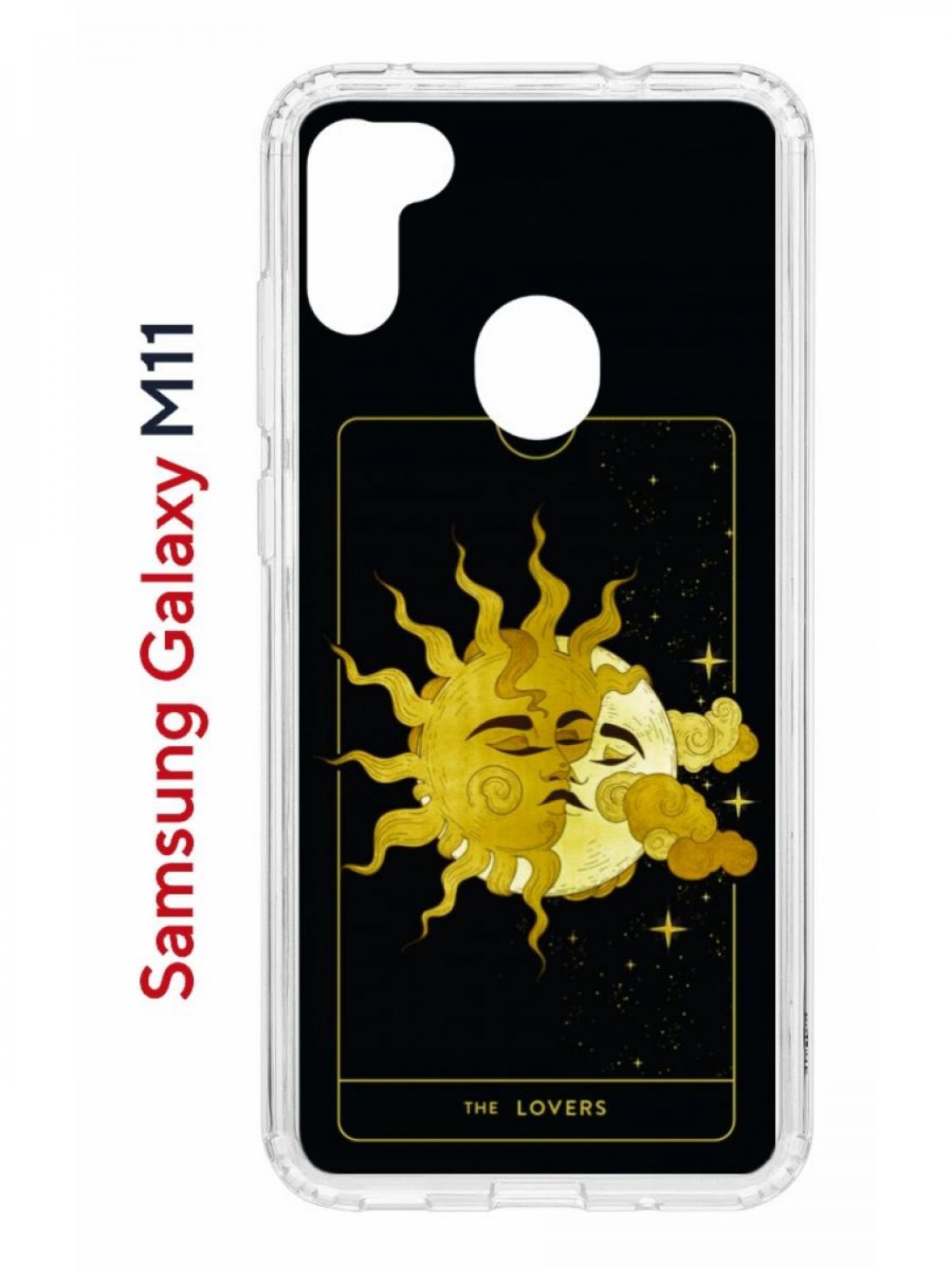 Чехол на Samsung M11, A11 Kruche Print Tarot Lovers,противоударный бампер,с  защитой камеры, купить в Москве, цены в интернет-магазинах на Мегамаркет