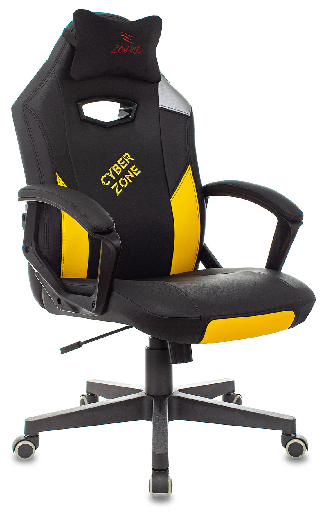Кресло игровое Zombie HERO CYBERZONE черный/желтый - купить в Москве, цены на Мегамаркет | 100030078160