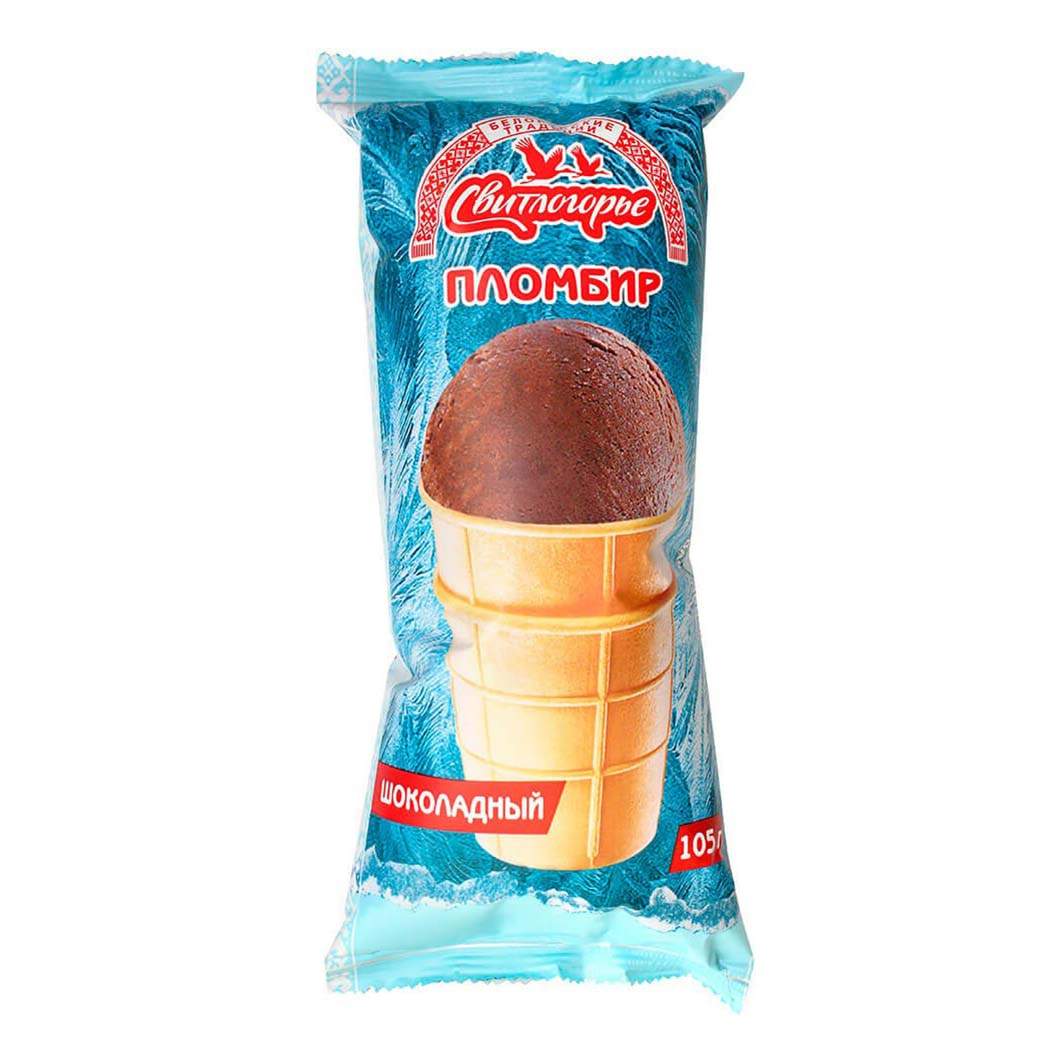 Мороженое пломбир Свитлогорье шоколадное 15% СЗМЖ 105 г