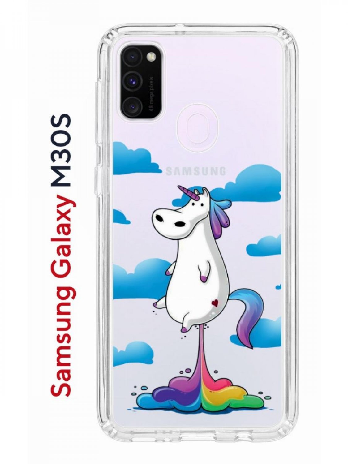 Чехол на Samsung M30S/M21 Kruche Print Flying Unicorn,противоударный  бампер,защита камеры – купить в Москве, цены в интернет-магазинах на  Мегамаркет