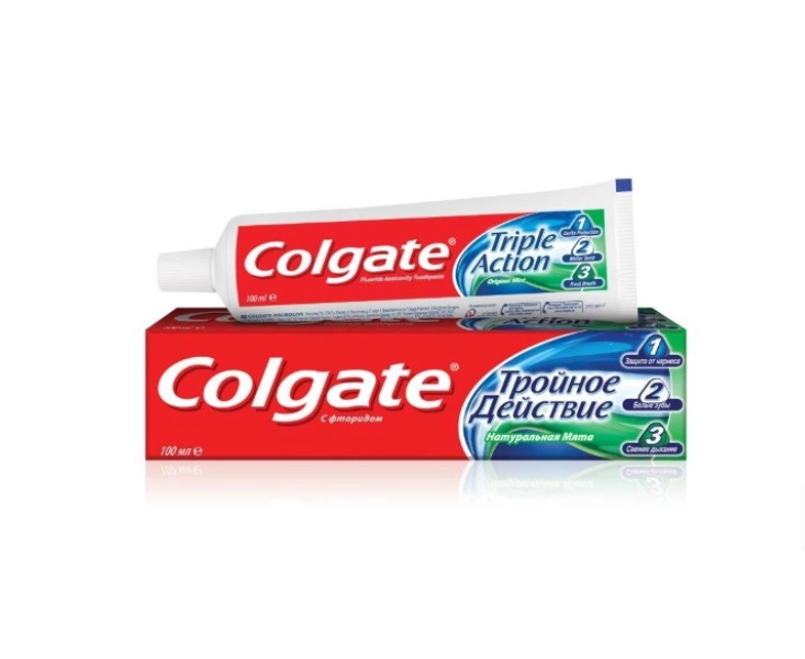 Зубная паста Colgate Triple Action 100 мл - купить в Мегамаркет, цена на Мегамаркет