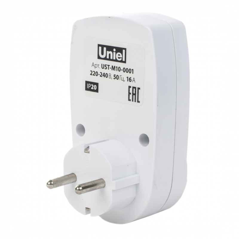 UST-M10 White Таймер механический (для фито светильников) Uniel (UL-00003765)