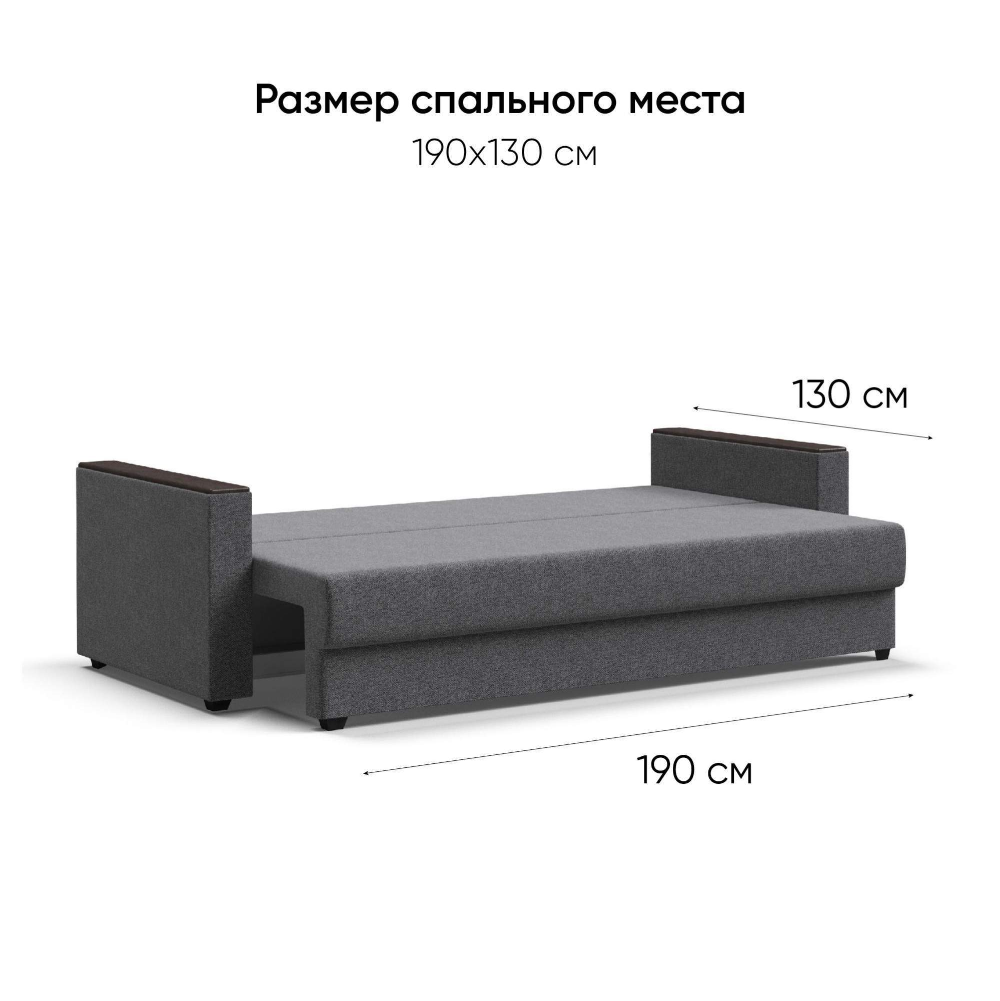 Диван-кровать Много Мебели Атланта Люкс, с ящиком, еврокнижка, рогожкаMalmo серый - купить в Москве, цены на Мега��аркет