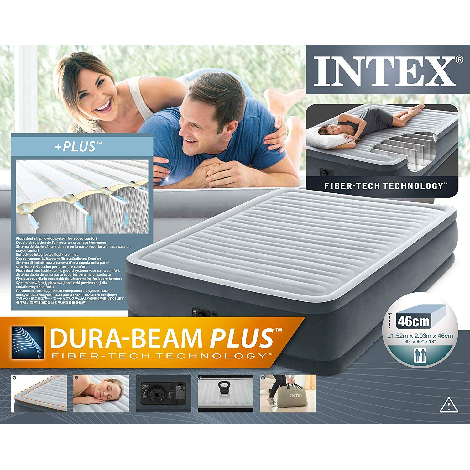 матрас intex dura beam plus