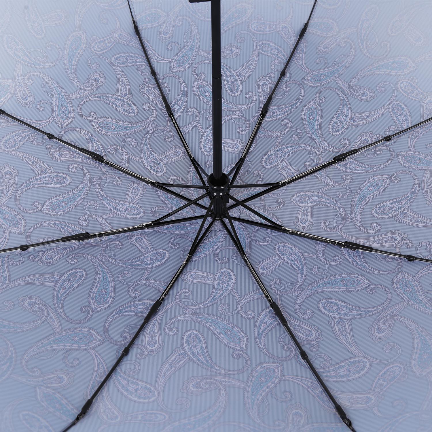Зонт складной женский автоматический FABRETTI S-20107 голубой