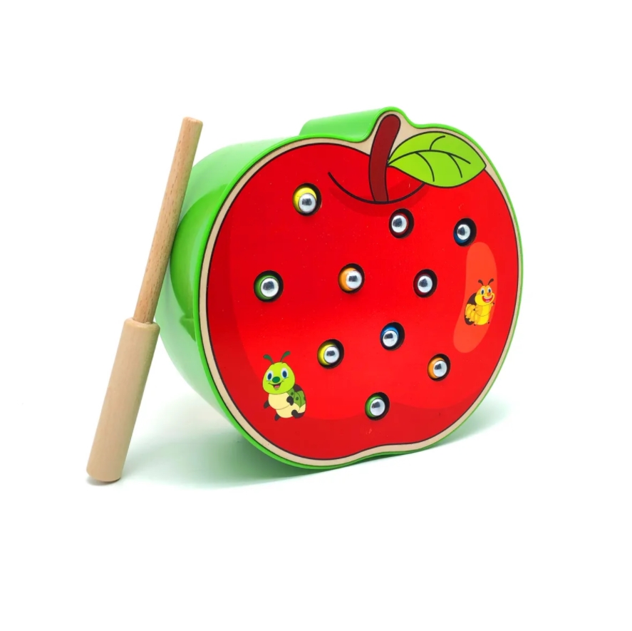 «Яблочко с листочком и червячком». Конспект НОД по рисованию во второй младшей группе