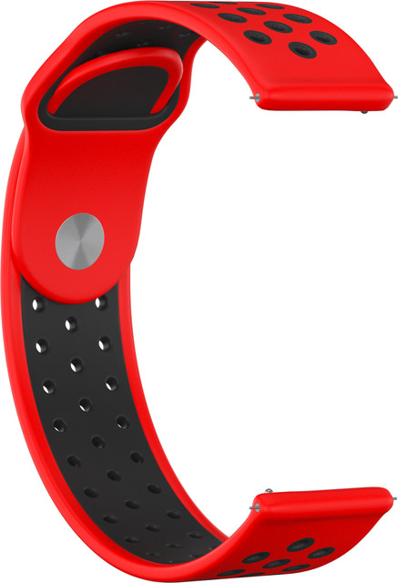 Ремешок для часов GSMIN Sport Edition 22 для GearS3/GalaxyWatch(46mm) Красно-черный