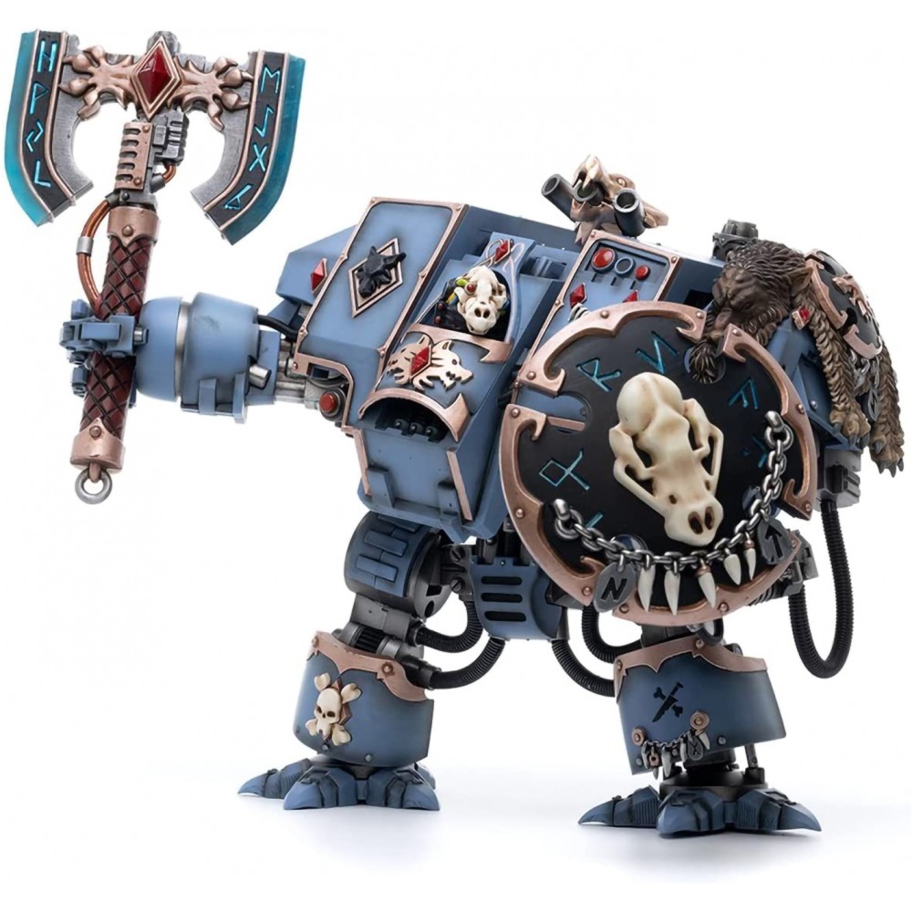 Купить фигурка JoyToy Warhammer 40K Space Marines Space Wolves Venerable Dreadnought Brother Hvor, цены на Мегамаркет