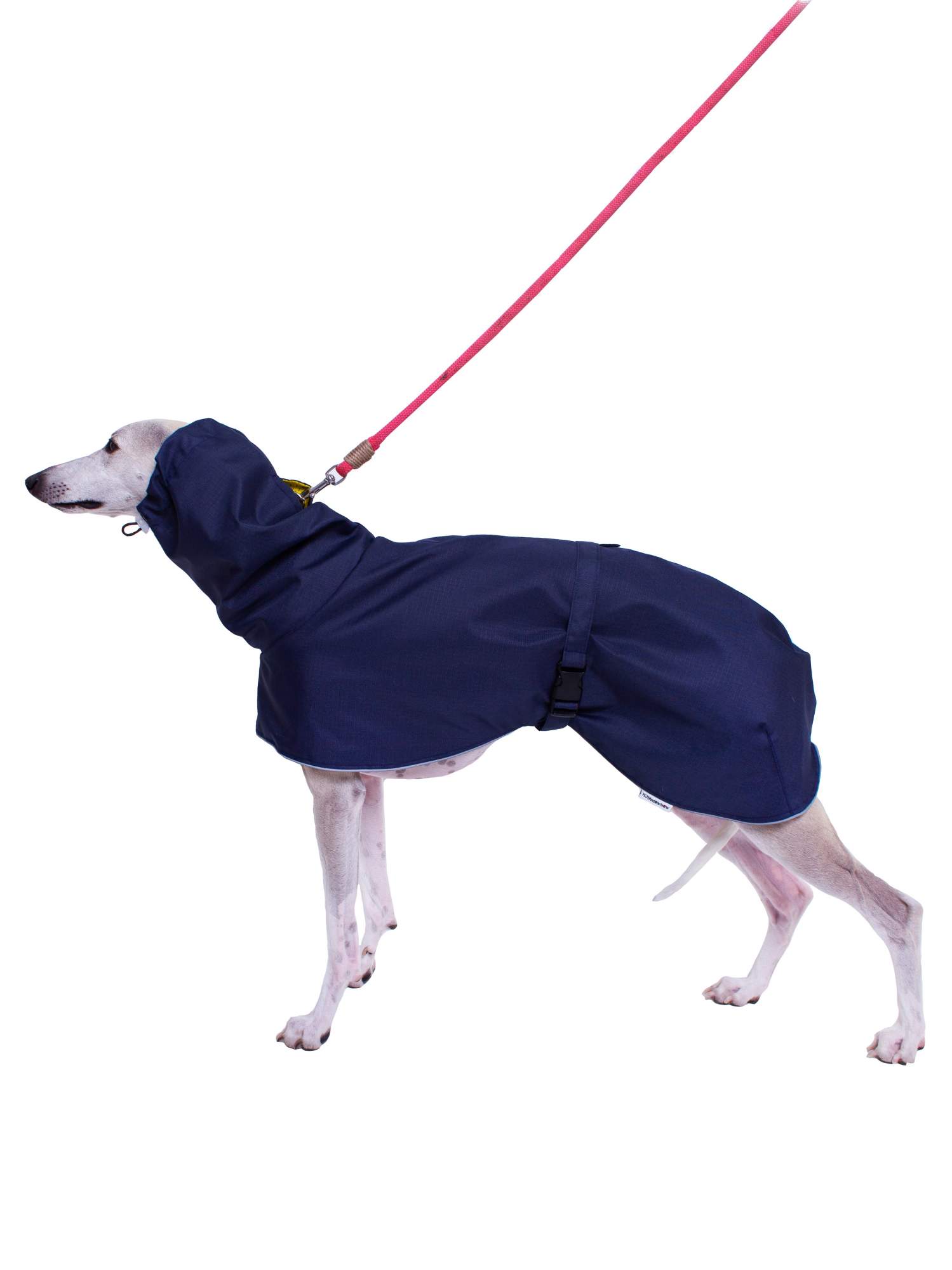 Дождевик для собак Монморанси, Уиппет, синий, желтый, длина спины 48 см