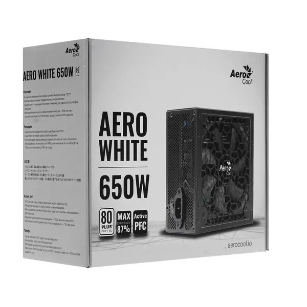 Блок питания aerocool aero white. Aero White 700w 80+ APFC. AEROCOOL Aero White 700w. AEROCOOL Aero White 500w. AEROCOOL Aero White 650w.