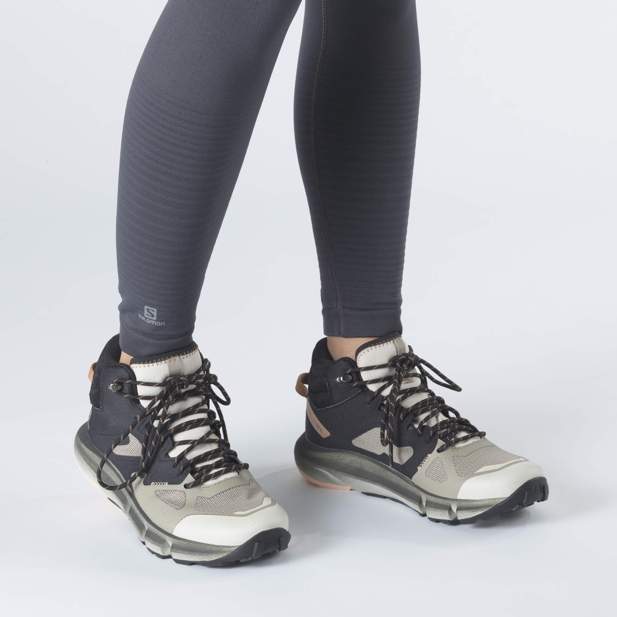 Кроссовки женские Salomon Predict Hike Mid Gtx W серые 4.5 UK
