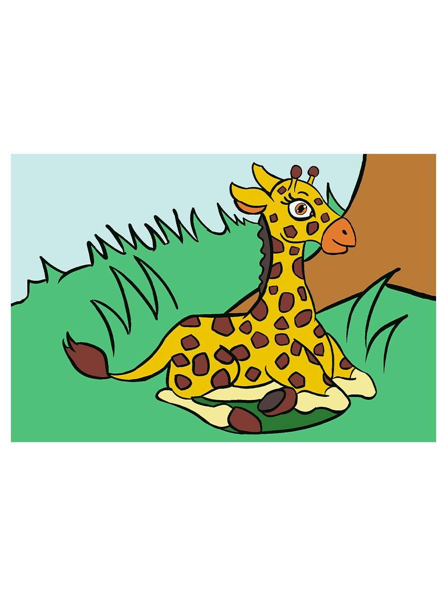 Жирафы рисовать по номерам