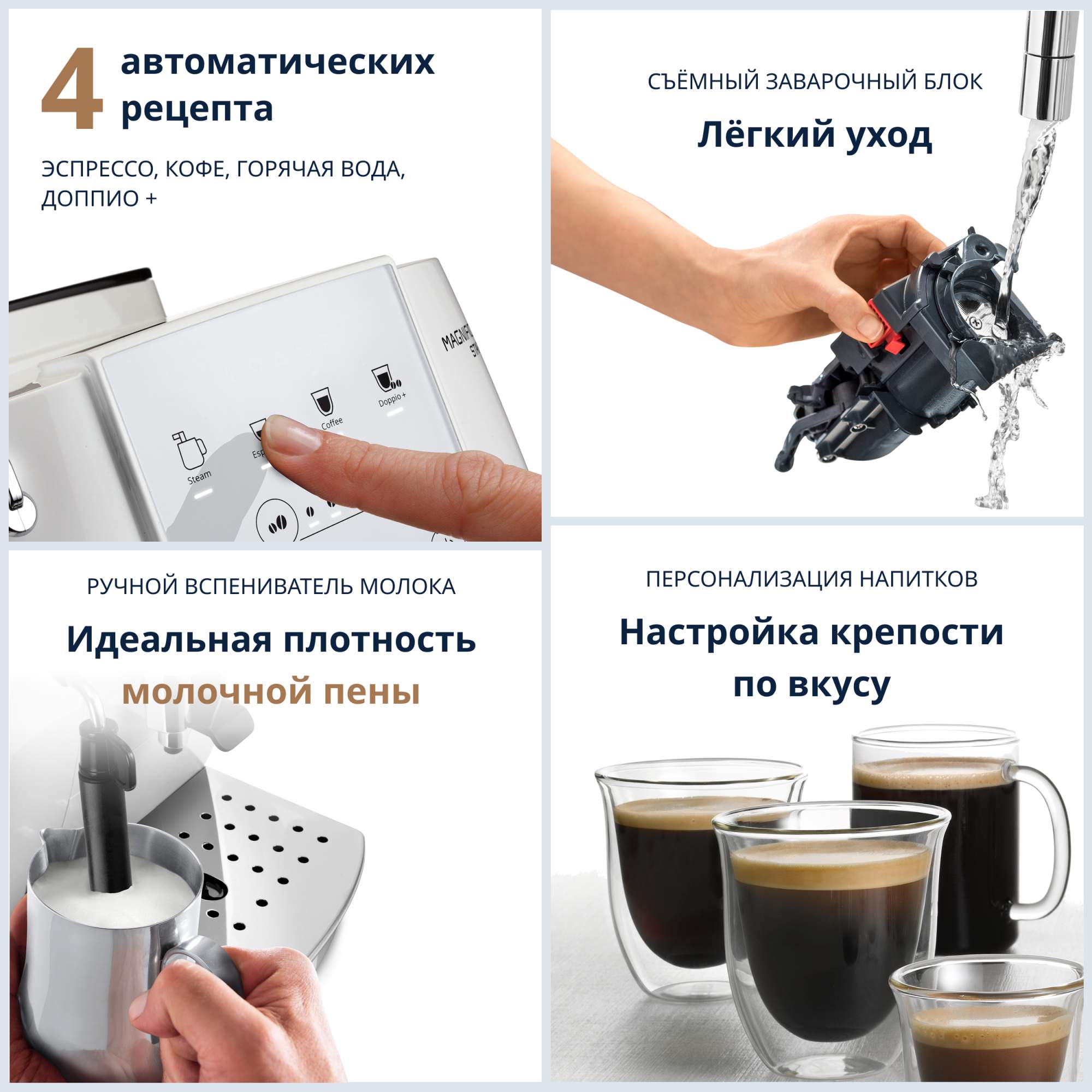 Кофемашина автоматическая Delonghi ECAM220.21.WW белая, купить в Москве,  цены в интернет-магазинах на Мегамаркет