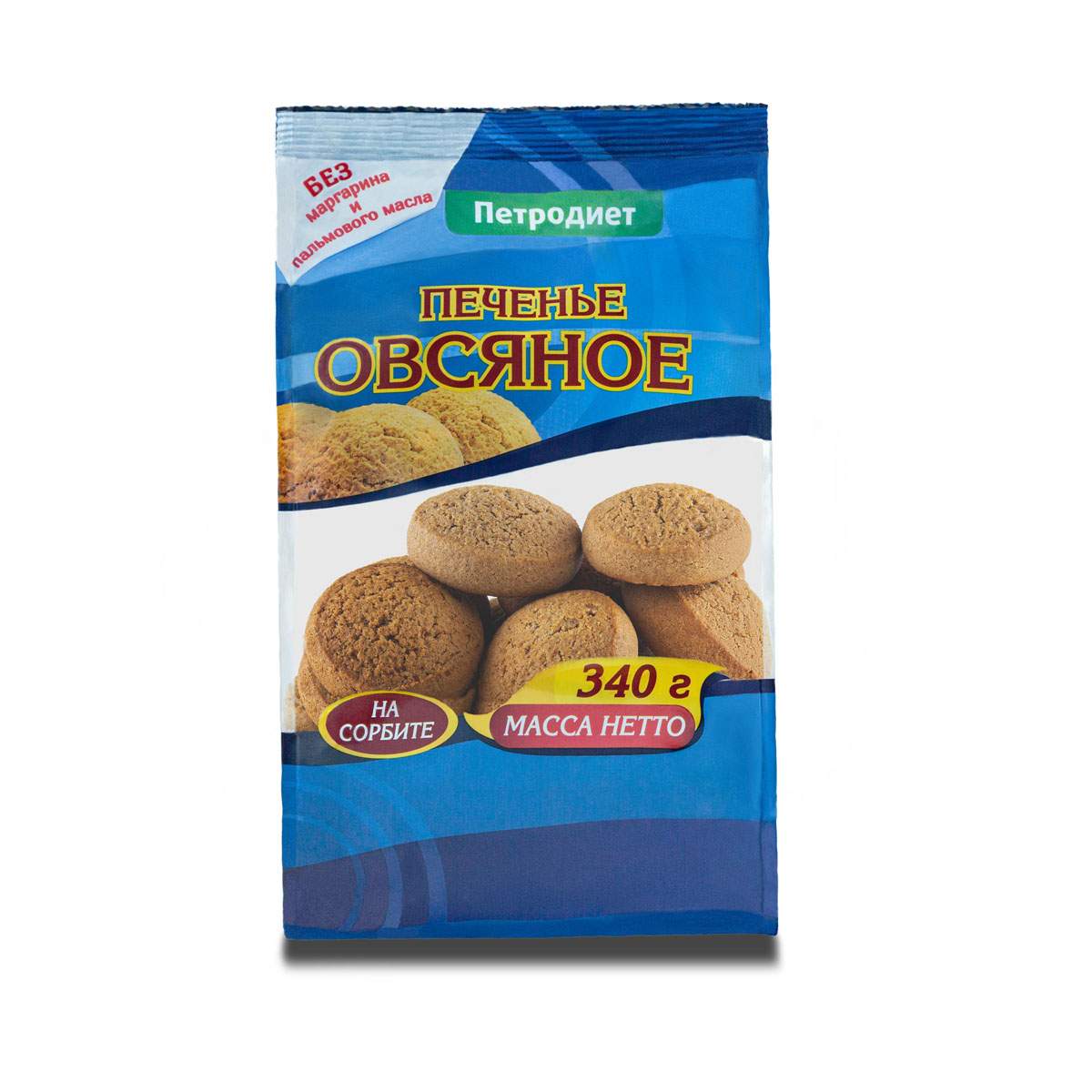 Печенье Петродиет Овсяное на сорбите, 4 шт по 340 г – купить в Москве, цены  в интернет-магазинах на Мегамаркет
