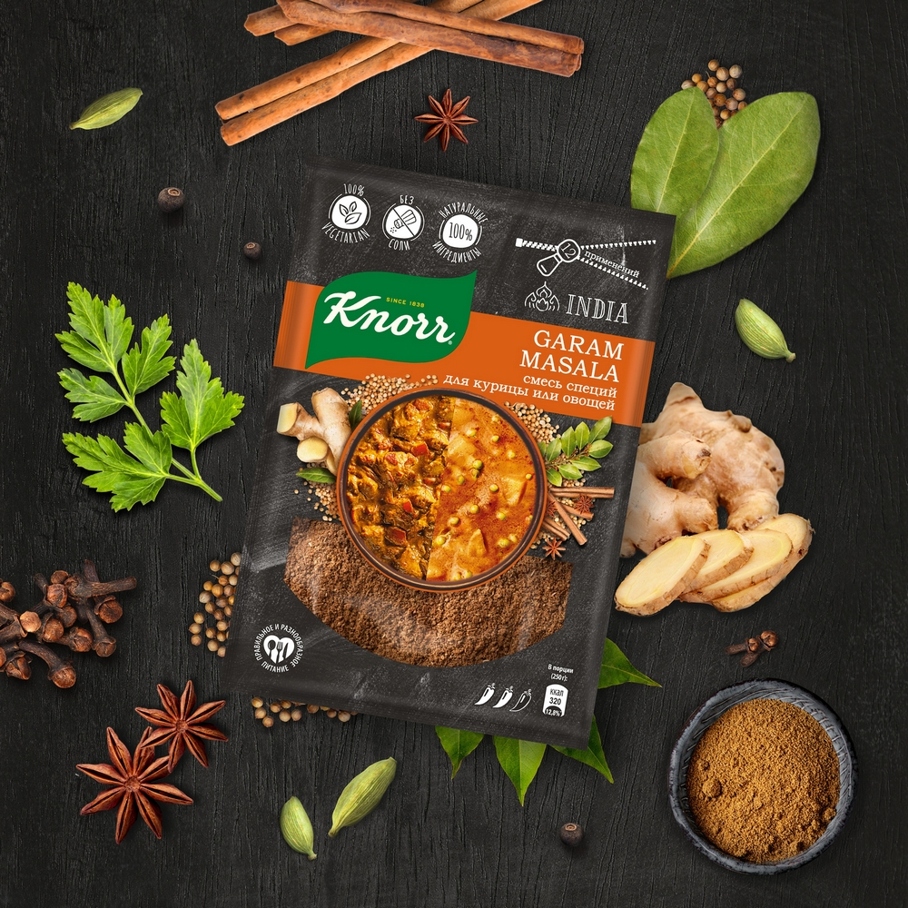 Смесь специй Knorr Garam Masala для курицы или овощей 30г – купить в  Москве, цены в интернет-магазинах на Мегамаркет