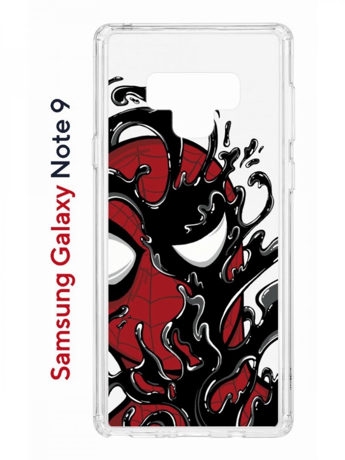 Чехол на Samsung Galaxy Note 9 Kruche Print Spider-Man-Venom,противоударный  бампер, купить в Москве, цены в интернет-магазинах на Мегамаркет