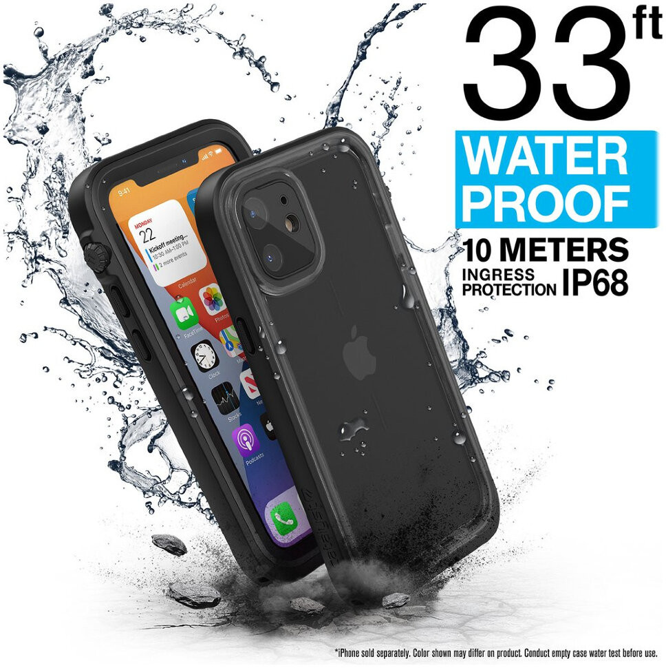 Водонепроницаемый чехол Catalyst Total Protection Case для iPhone 12 mini,  Черный, купить в Москве, цены в интернет-магазинах на Мегамаркет