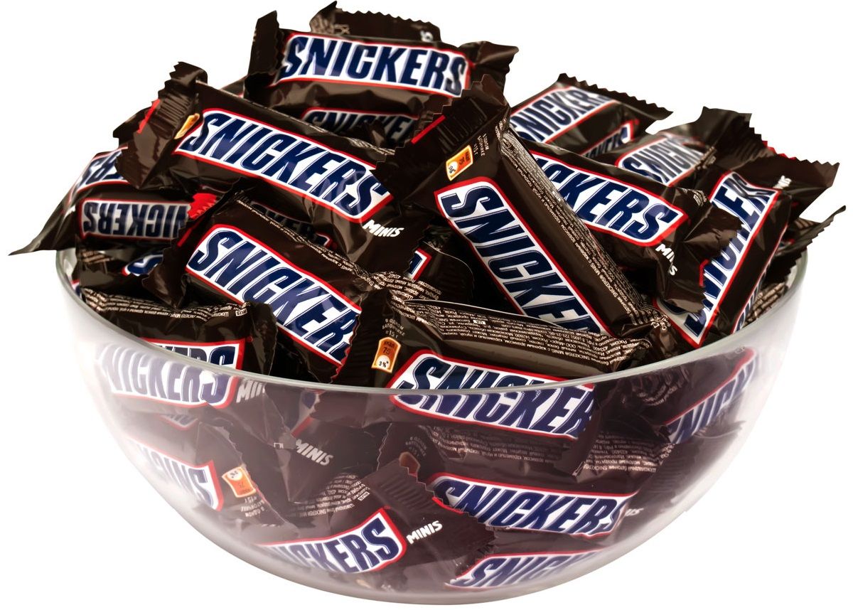 Купить батончики Snickers Minis с мягкой карамелью и арахисом в шоколадной  глазури 0,1 кг, цены на Мегамаркет | Артикул: 100029566058