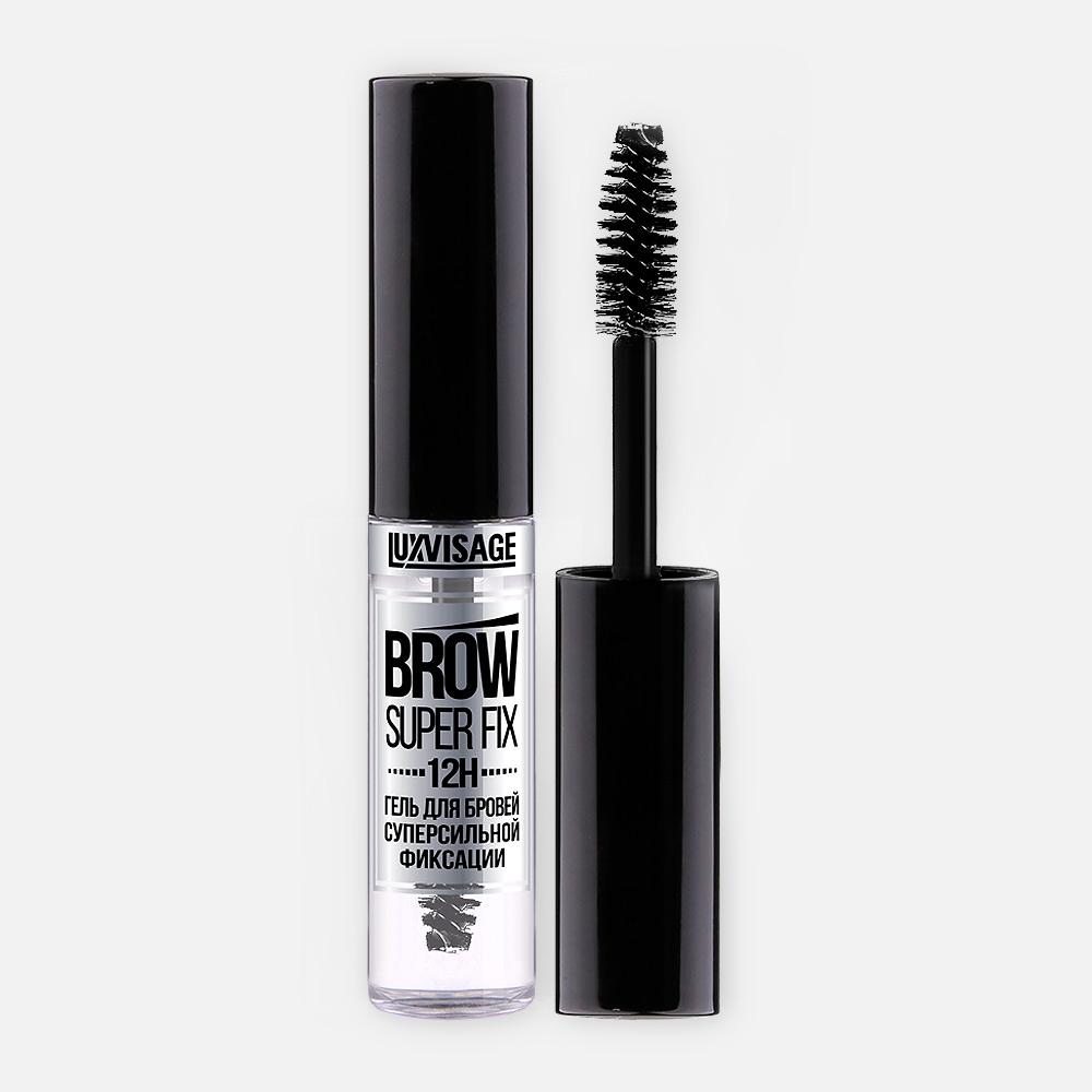 Гель для бровей Luxvisage Brow Super Fix 12H, прозрачный, суперсильная фиксация, 6 г - купить в Мегамаркет Москва, цена на Мегамаркет