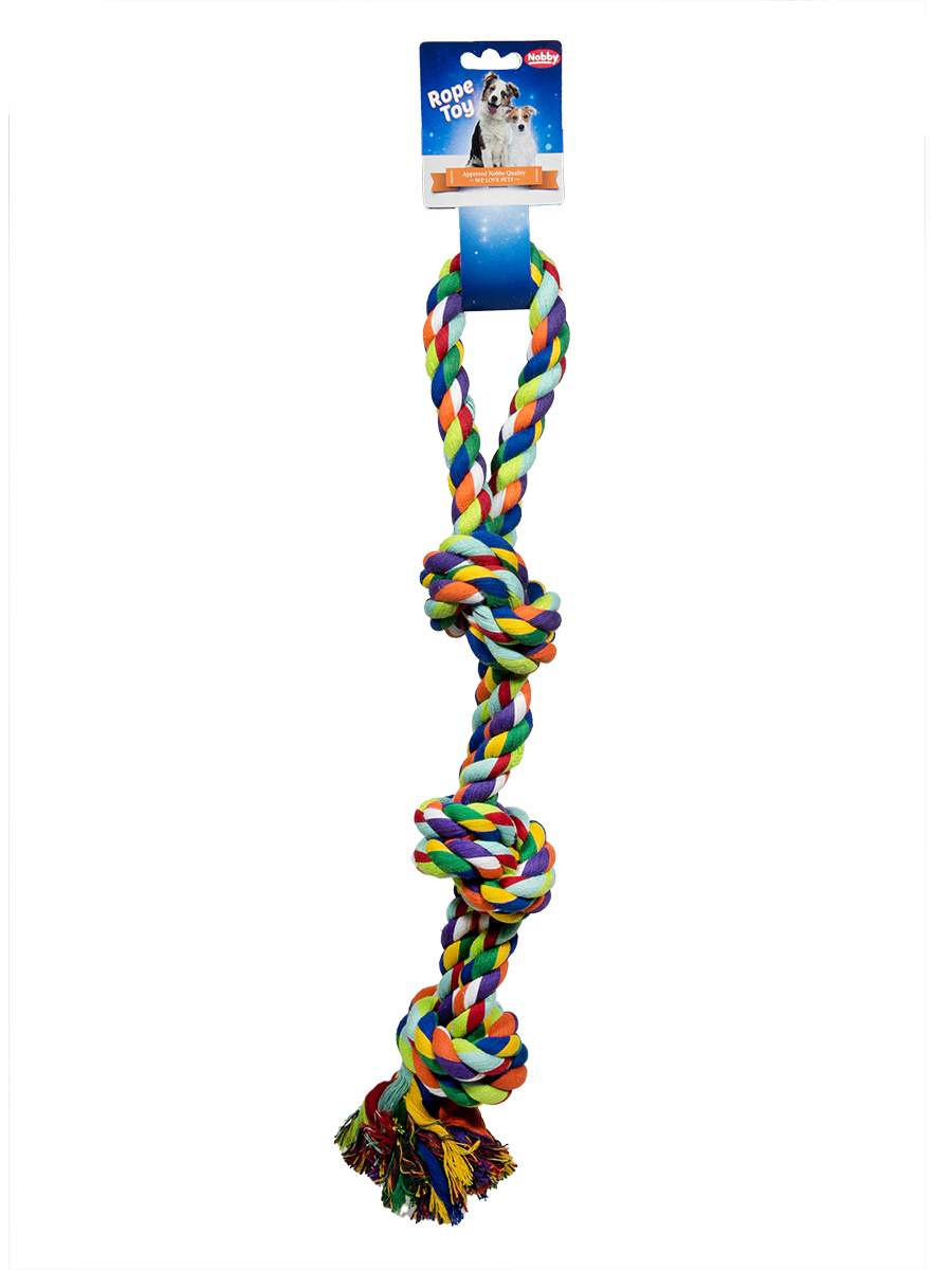 Грейфер (игрушка для перетягивания) для собак Nobby, разноцветный, 60 см, 1 шт.