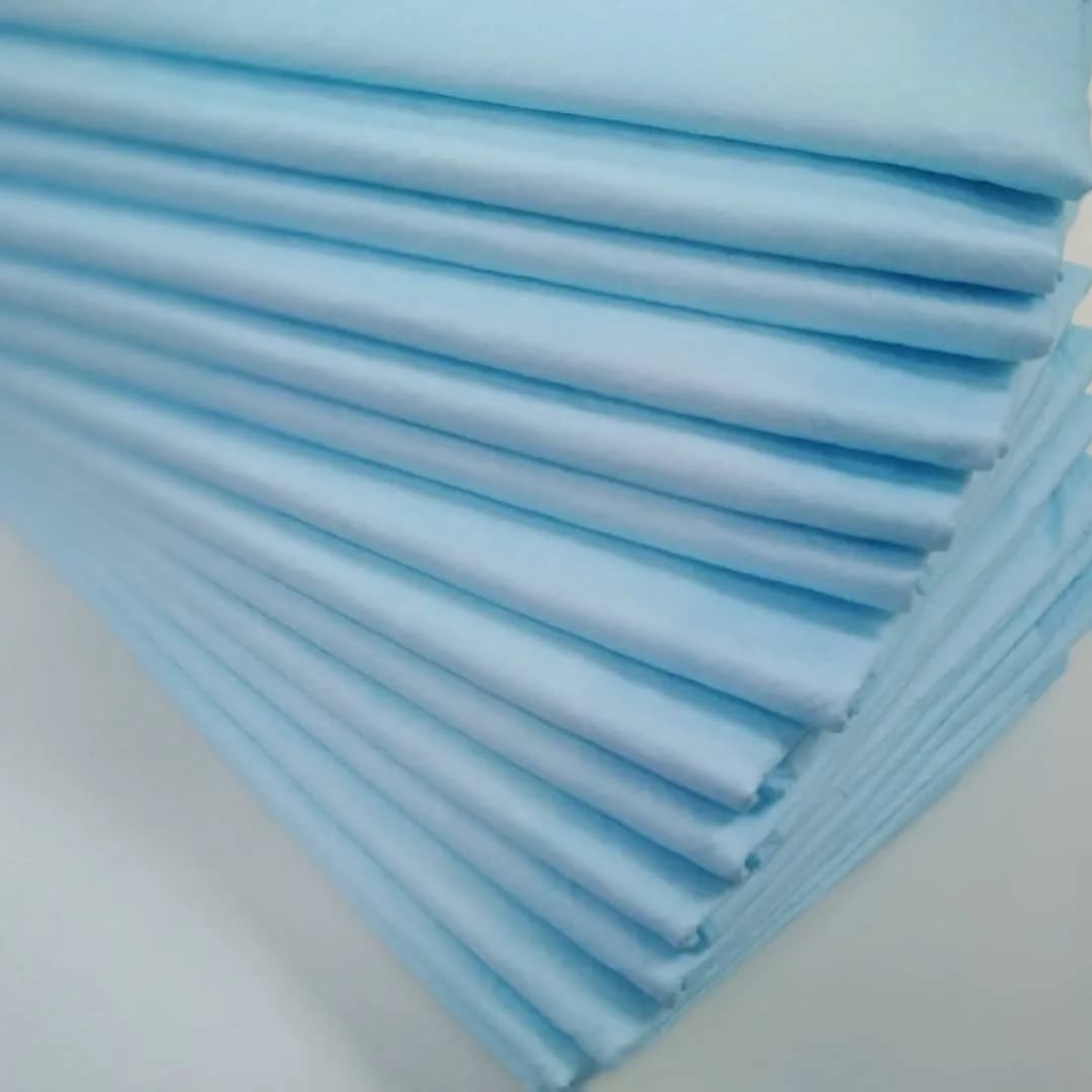 Пеленки для домашних животных VitaVet с фиксирующими полосками, голубой, 60 x 60см 35шт