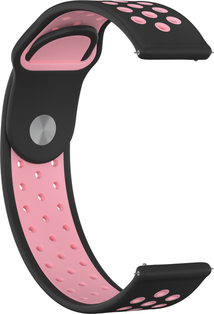 Ремешок для часов GSMIN Sport Edition 22 для GearS3/GalaxyWatch(46mm) Черно-розовый