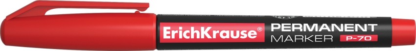 Перманентный маркер ErichKrause P-70, красный