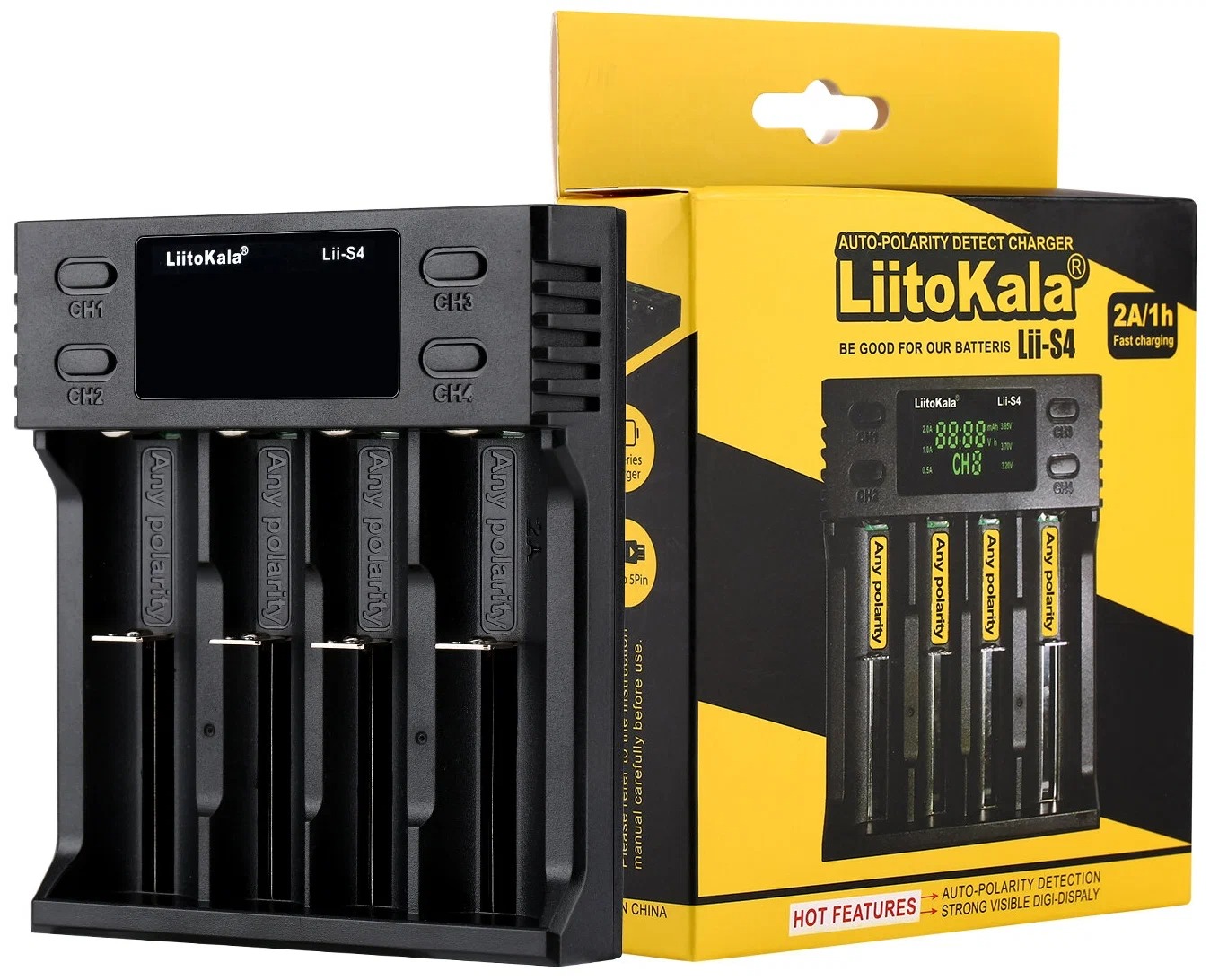 Зарядное устройство LiitoKala Lii-S4 - купить в OFO, цена на Мегамаркет