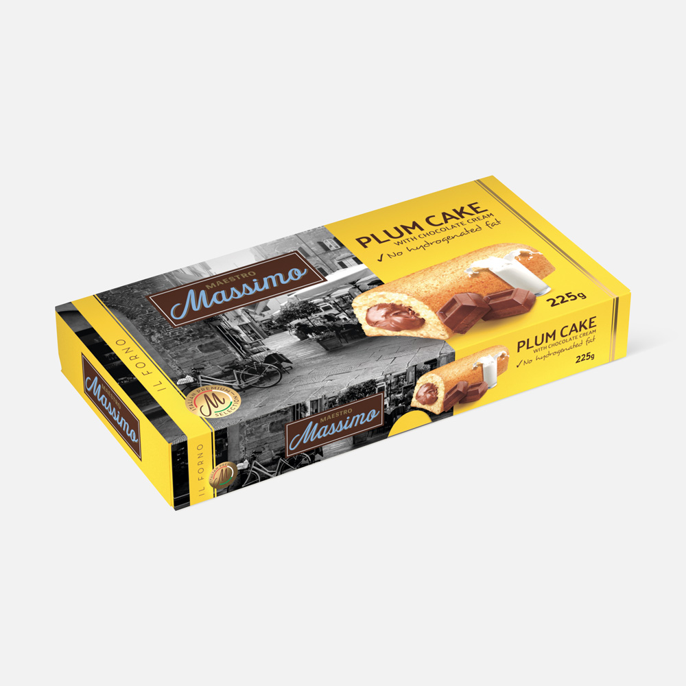 Купить пироженое Maestro Massimo Plum cake с шоколадной начинкой, 225 г, цены на Мегамаркет | Артикул: 100050901676