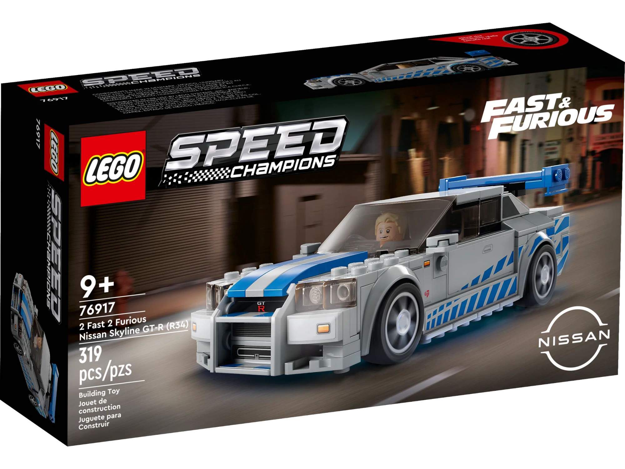 Отзывы о конструктор детский LEGO Speed Champions,Автомобиль Skyline GT-R  (R34), 319 деталей,76917 - отзывы покупателей на Мегамаркет | конструкторы  LEGO 76917 - 600010920651