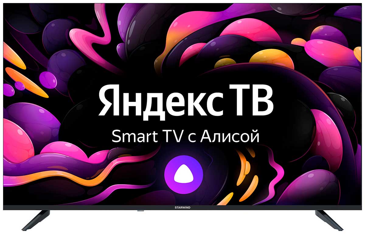Телевизор STARWIND SW-LED55UG403 Smart Яндекс.ТВ Frameless черный, 55"(139 см), UHD 4K - купить в ПОЗИТРОНИКА, цена на Мегамаркет