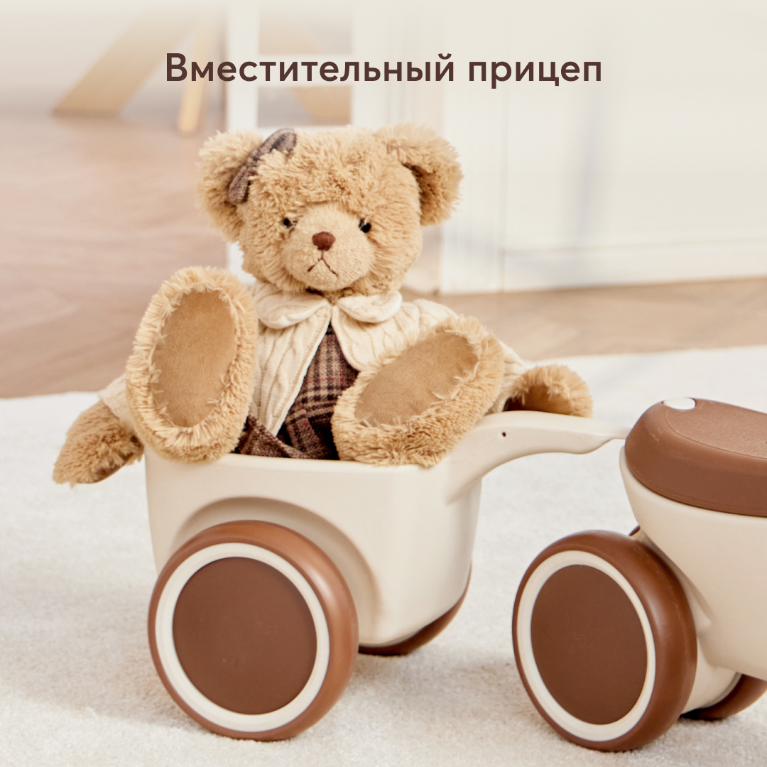 Машина-каталка Bolty Happy Baby, машинка каталка для детей, бежевый –  купить в Москве, цены в интернет-магазинах на Мегамаркет