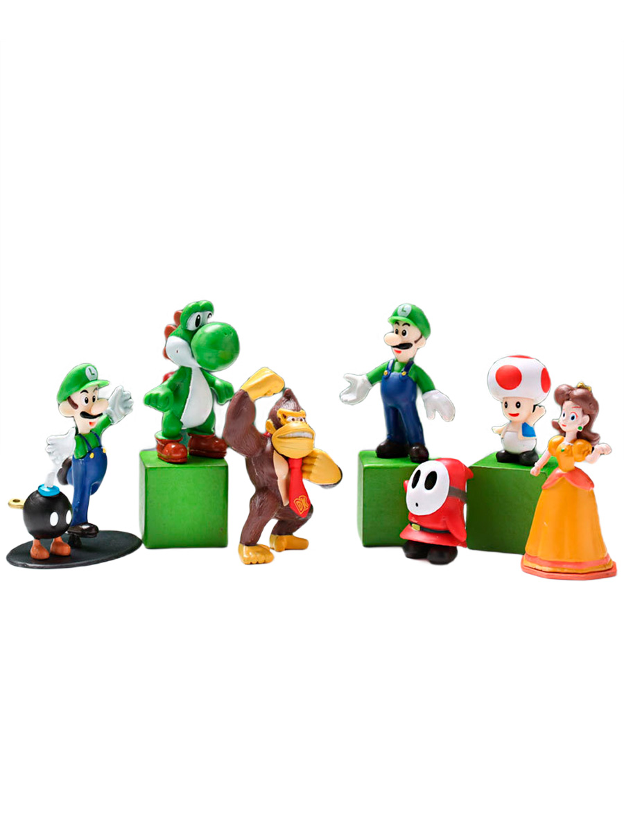 Tarfi Rind Купить фигурки StarFriend Марио Mario 18 в 1 (неподвижные, подставки, 2 ...